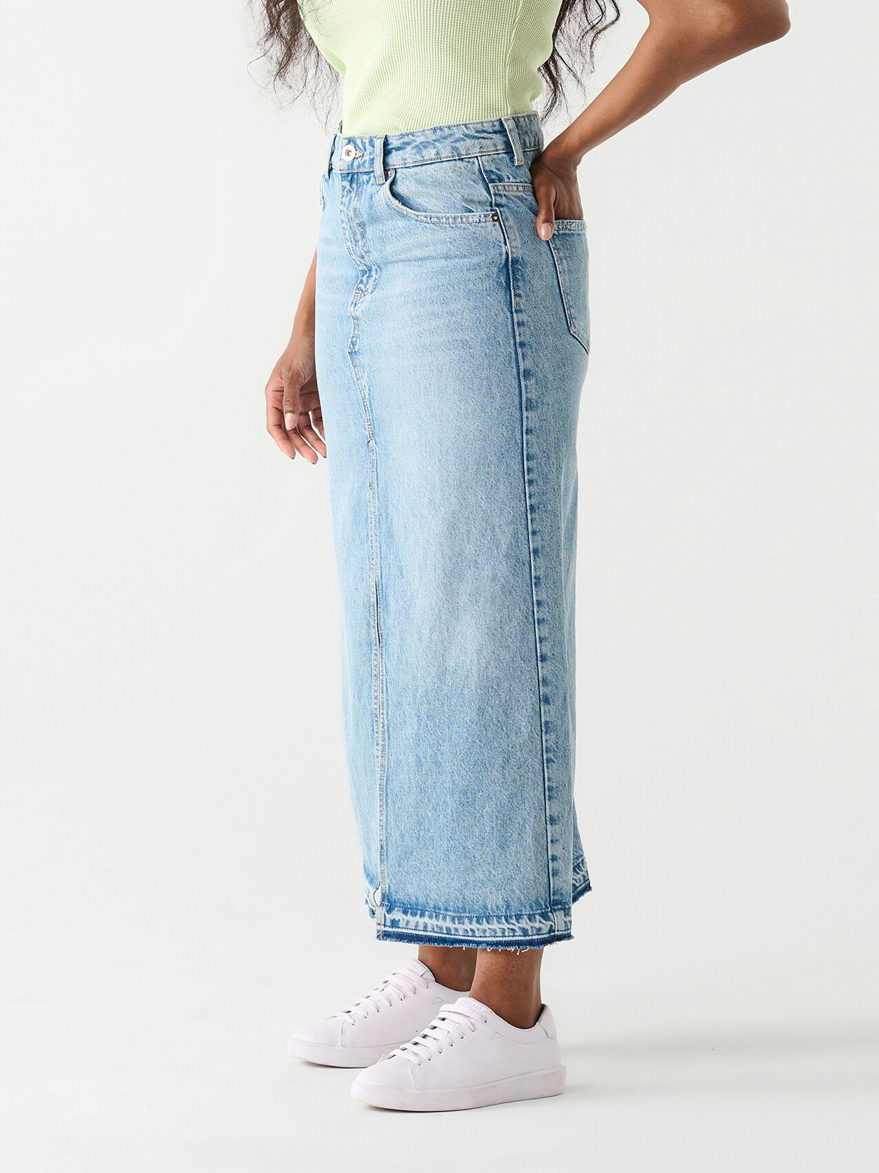 Maxi Denim Skirt by Dex