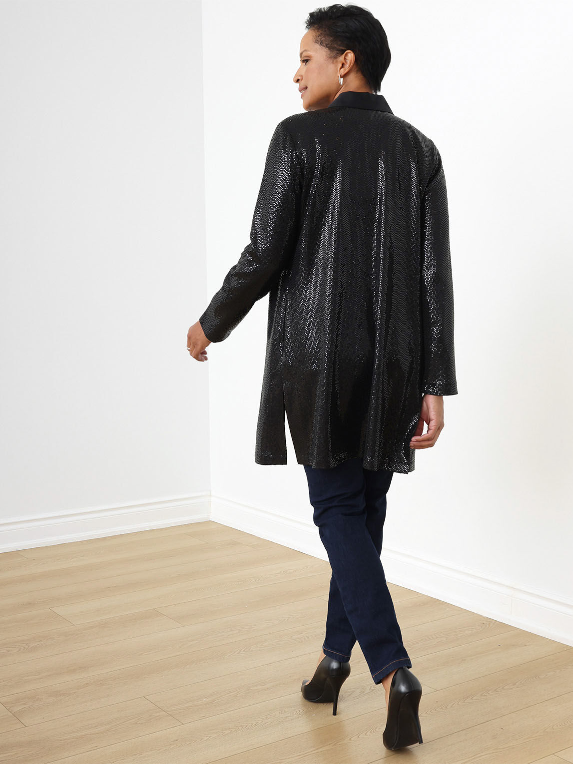 Sequin Duster Cardigan