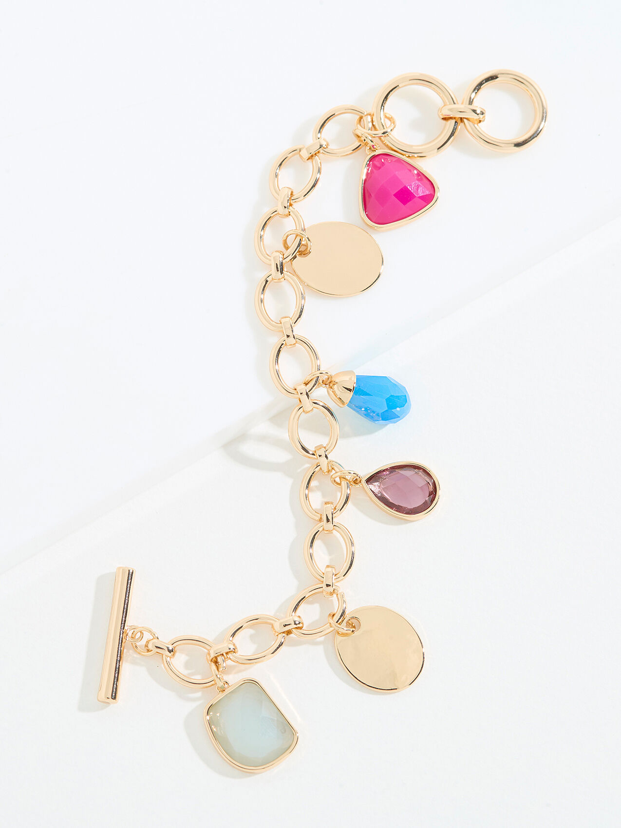 Multi/Gold Charm Bracelet