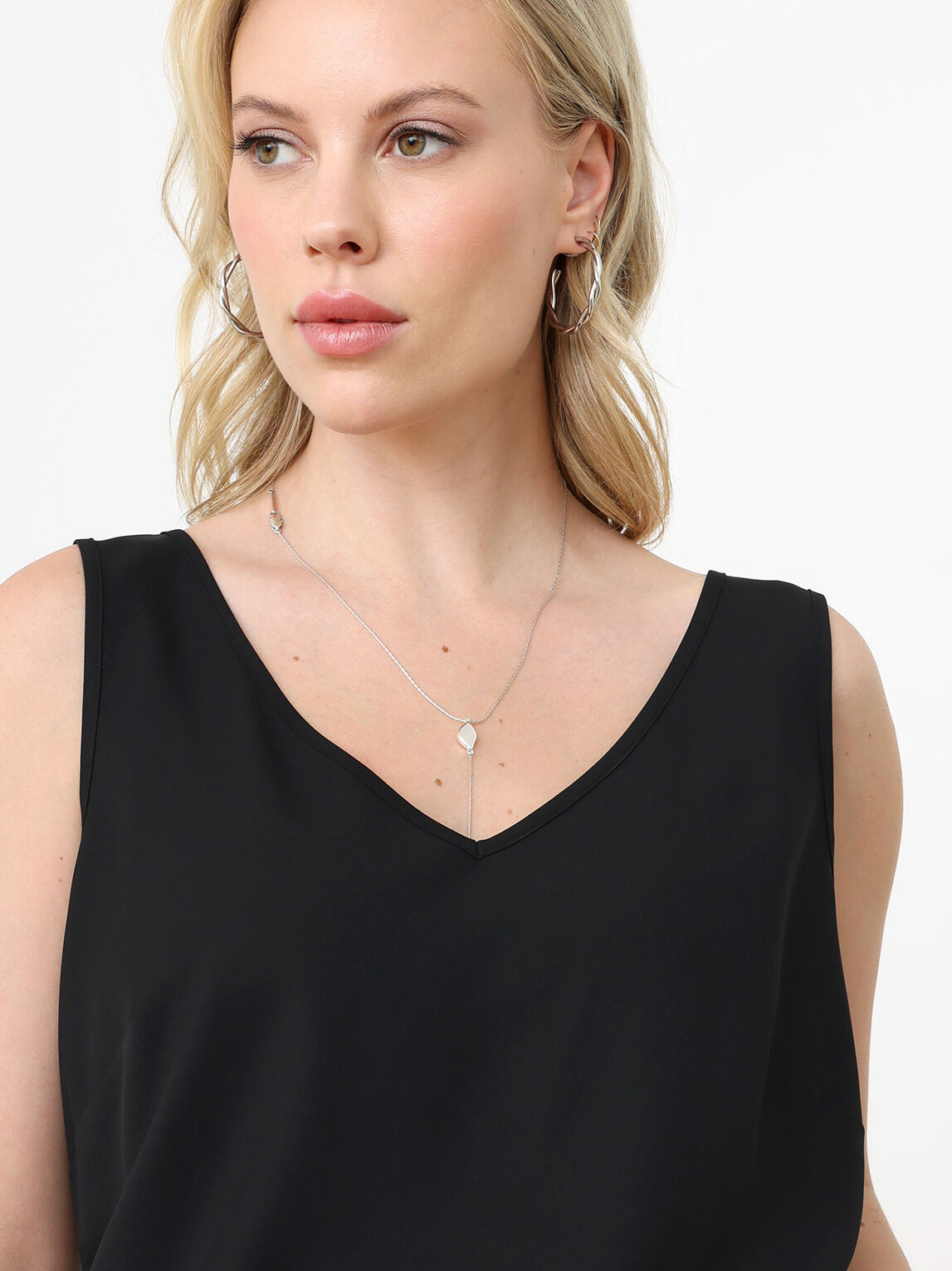 Essential Sleeveless V-Neck Top