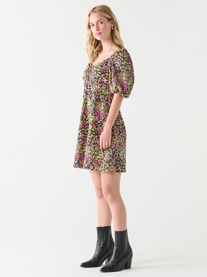 Puff Sleeve Mini Dress by Dex | Cleo | 4000009590