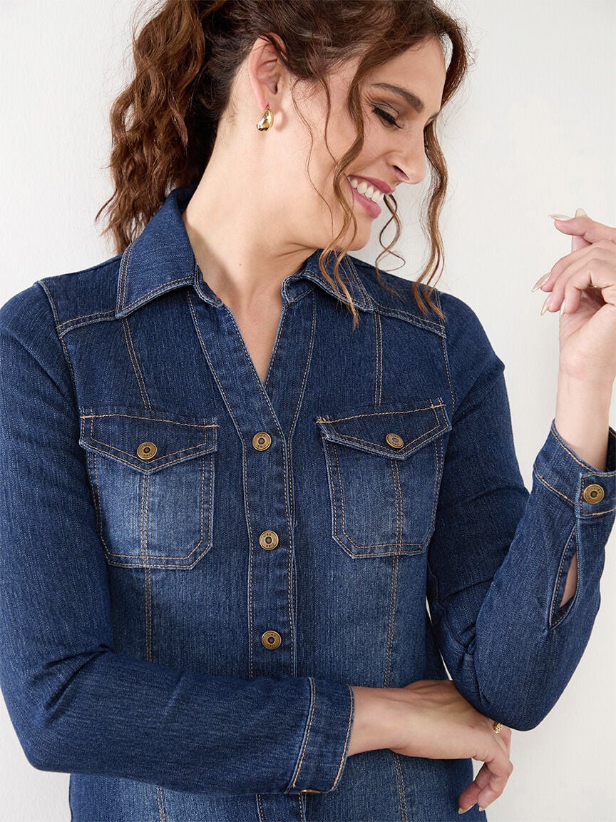 Denim Shirt Dress