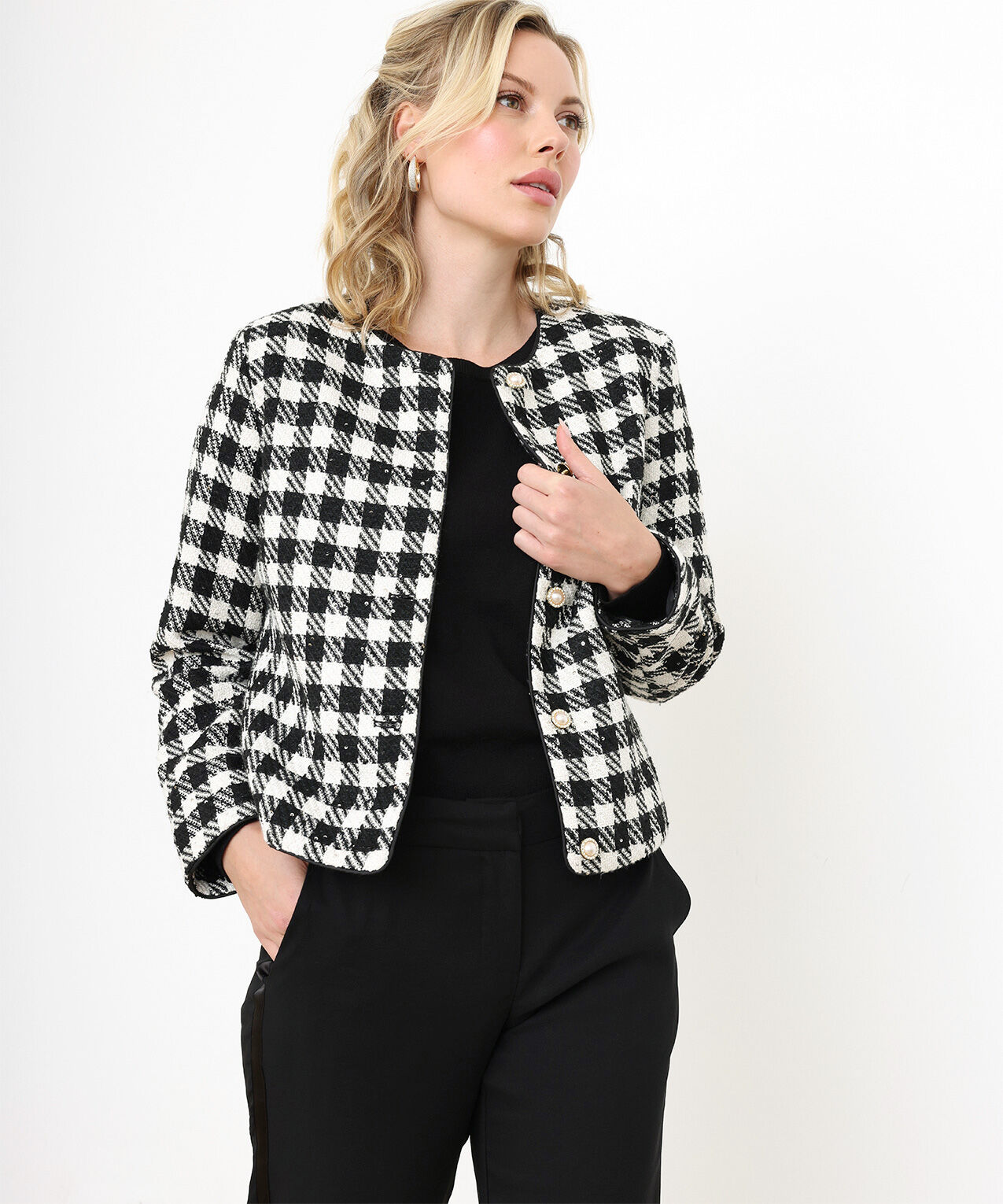 Petite Woven French Jacket