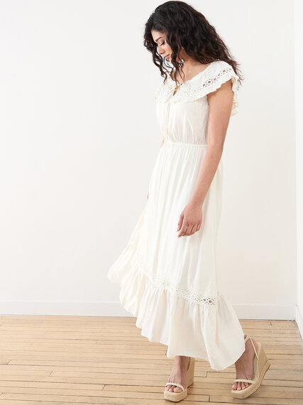 Petite Textured Maxi Dress Image 5