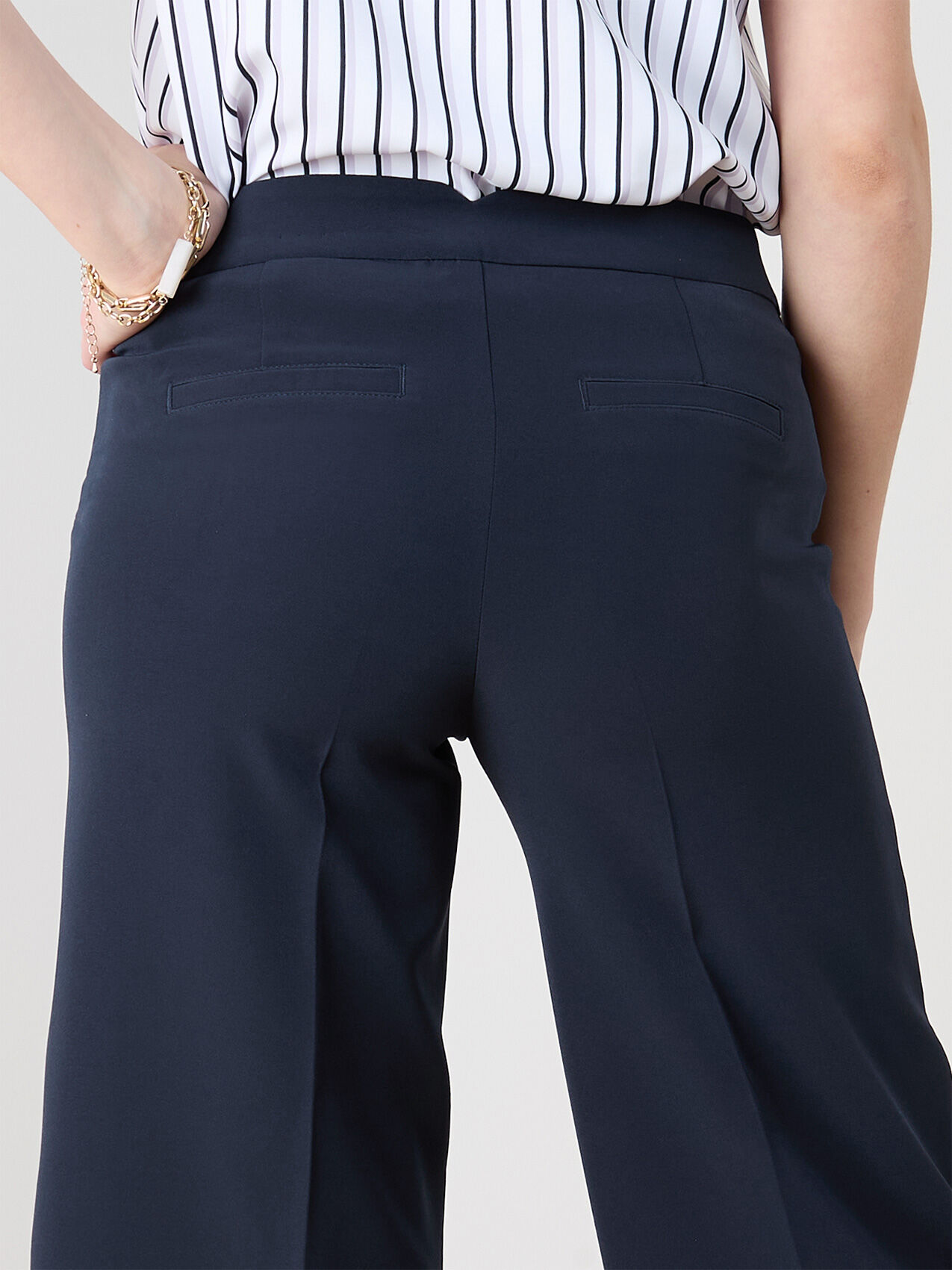 Morgan Navy Crop Pant