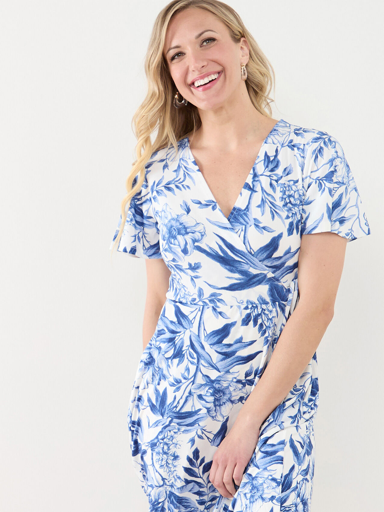 Flutter Sleeve Wrap Dress by Jules & Leopold