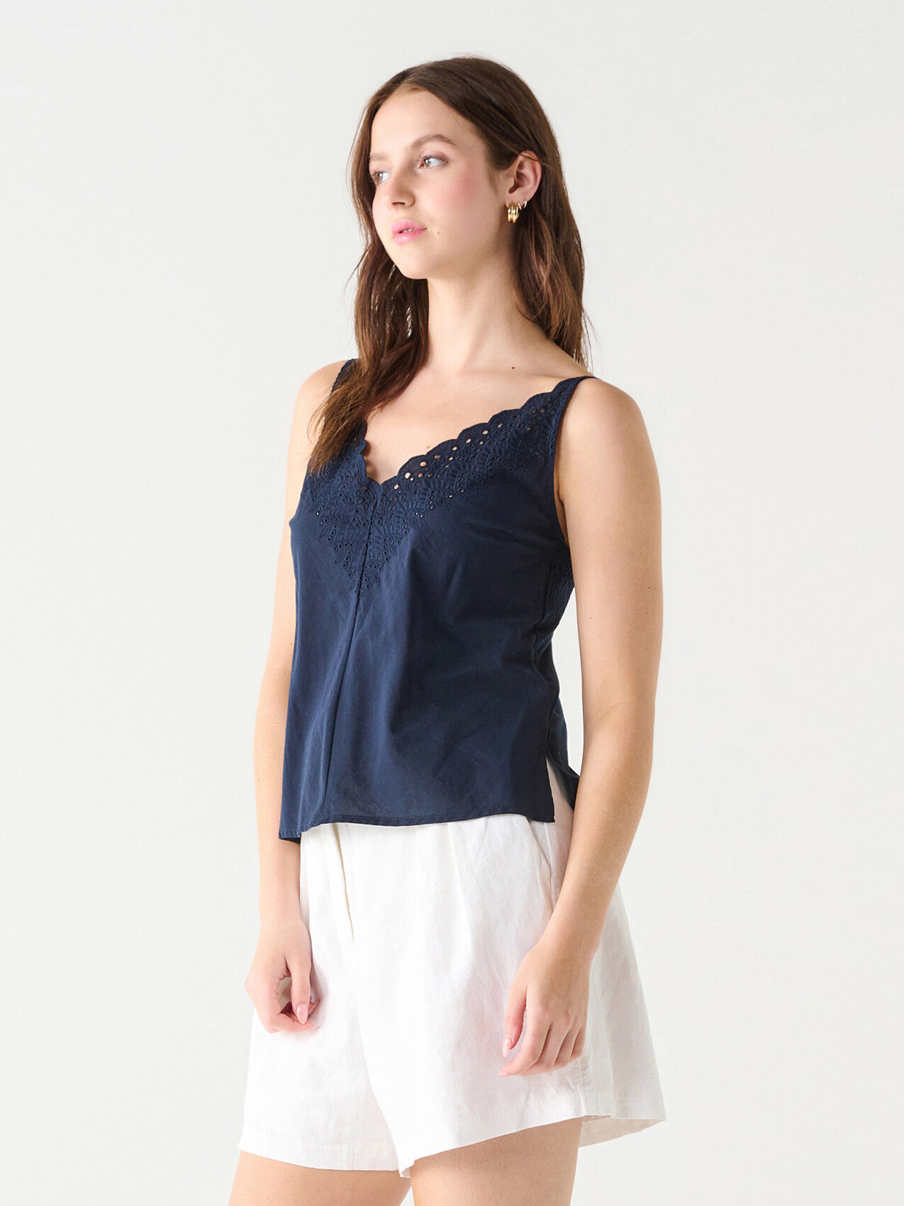 Strappy Eyelet Tank