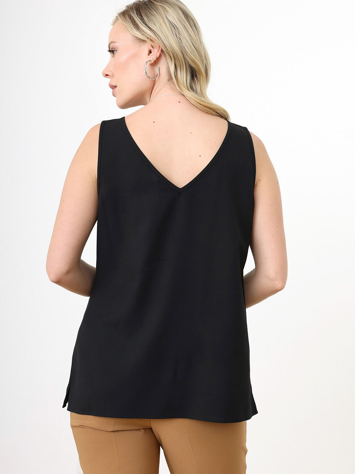 Essential Sleeveless V-Neck Top