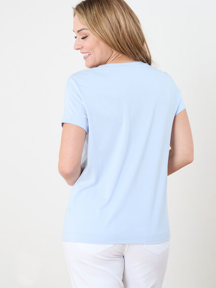Short Sleeve V-Neck T-Shirt Image 6