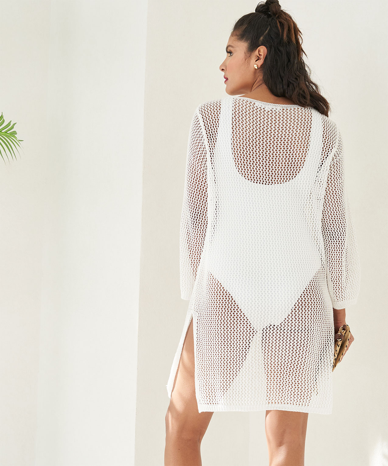 Open Mesh Beach Cover-Up, Cleo