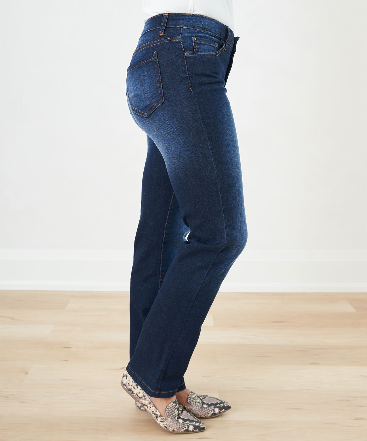 High-Rise Wide-Leg Trouser Jean, Cleo