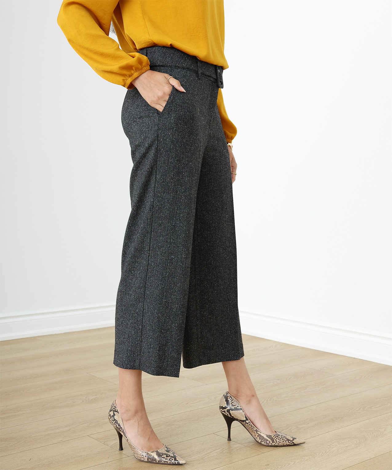 HallieDaily : Cropped Top and Wide Leg Pants