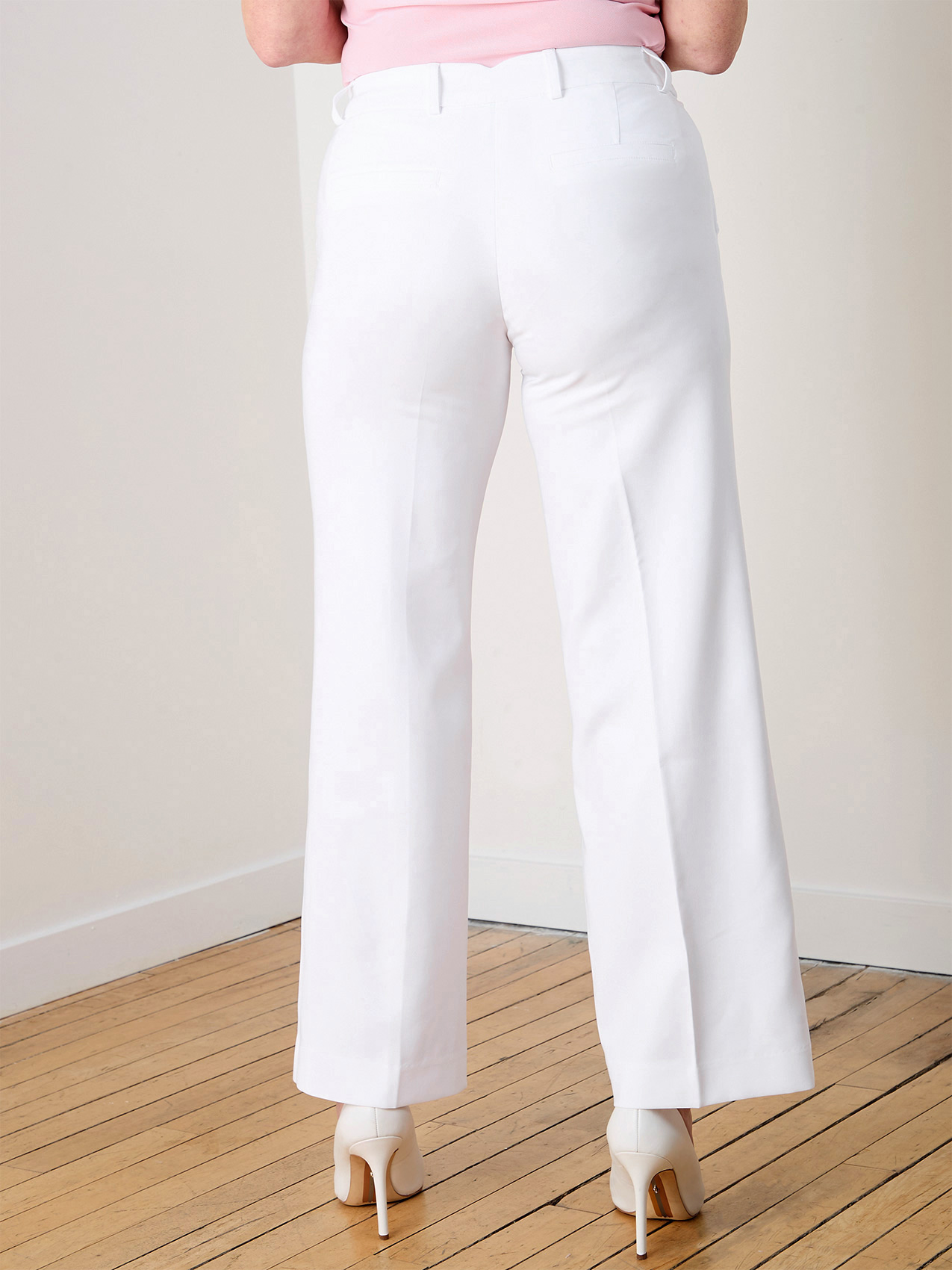 Fashionable White Wide Leg Trousers Online